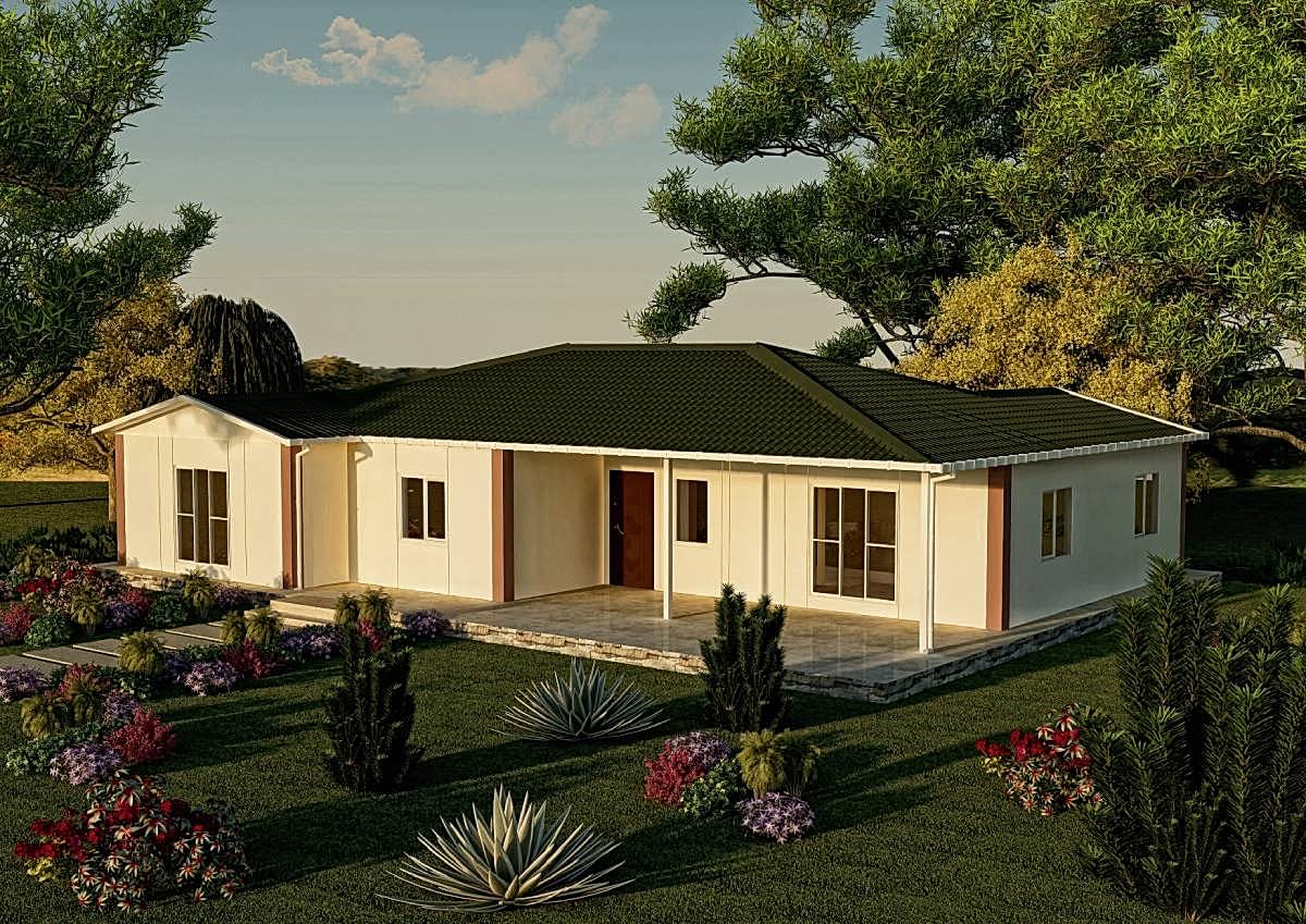 165 m2 Prefabrik Tek Katlı Konut