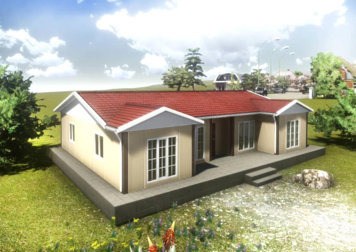 129 m2 Çelik Tek Katlı Konut