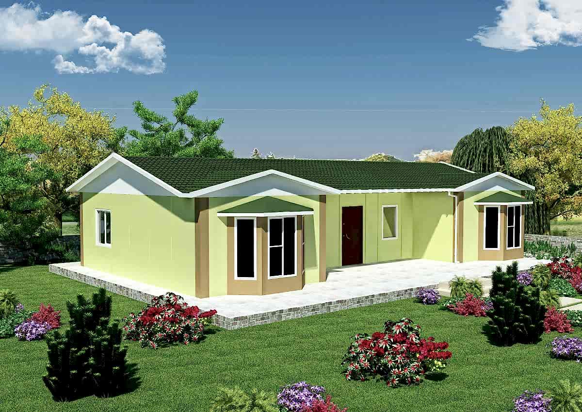 98 m2 Prefabrik Tek Katlı Konut